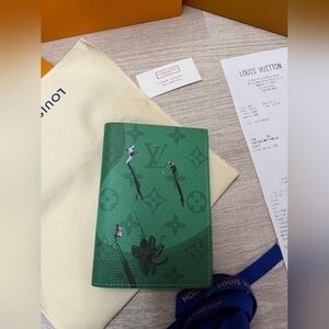 Louis Vuitton Green Monogram Passport Cover